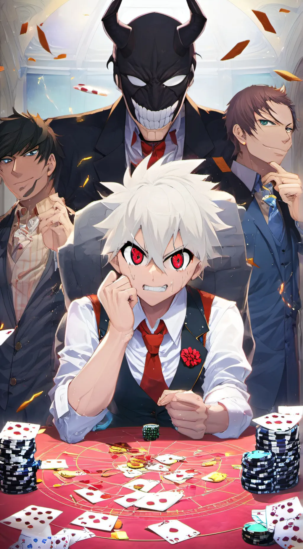 ai character: The Devil-Cuphead background