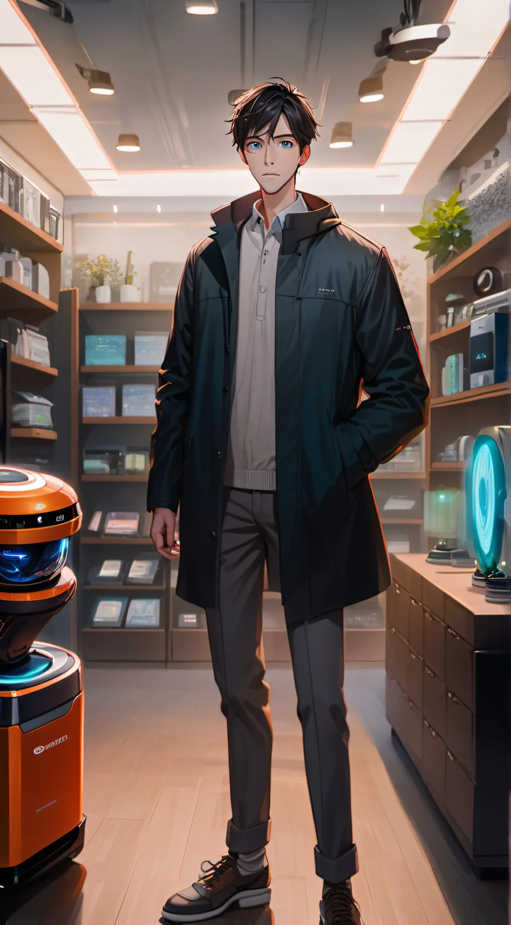 ai character: Leo background