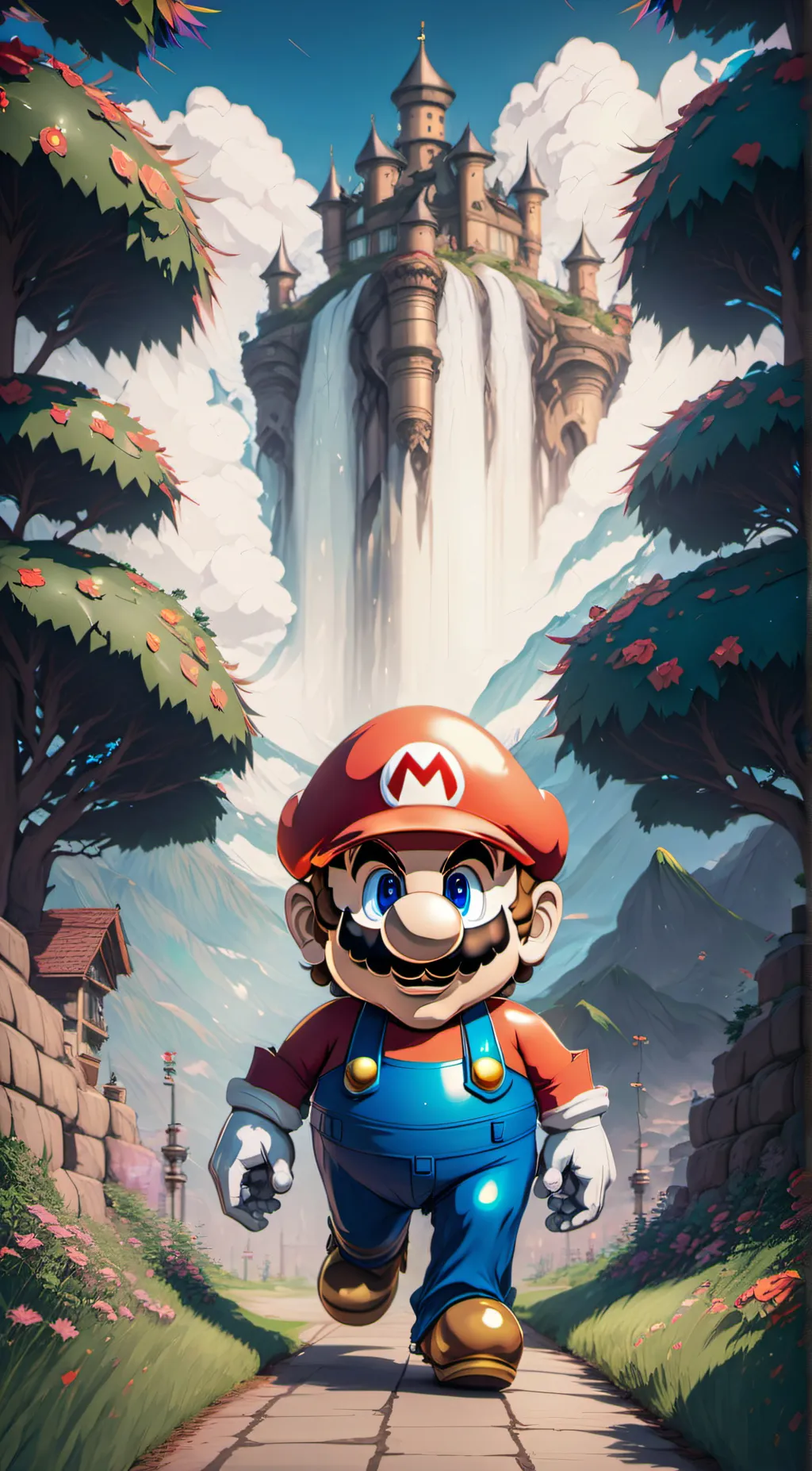 ai character: Mario background