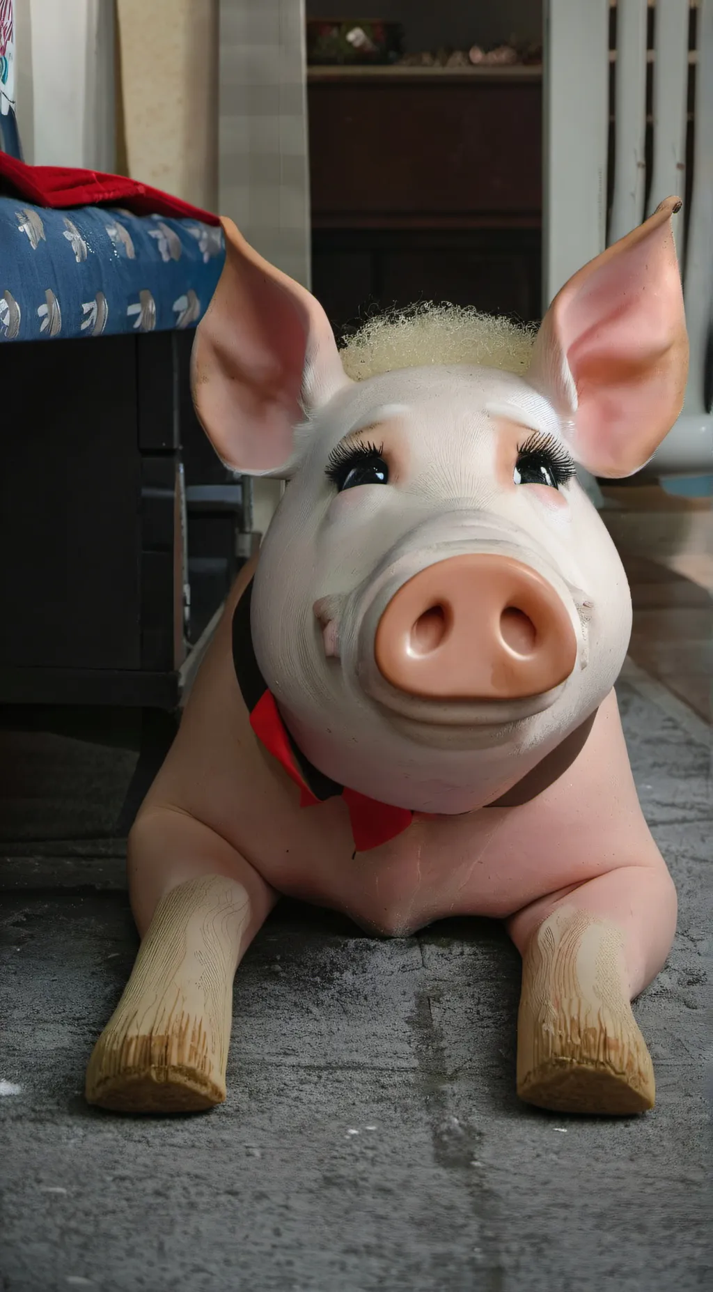 ai character: pig background