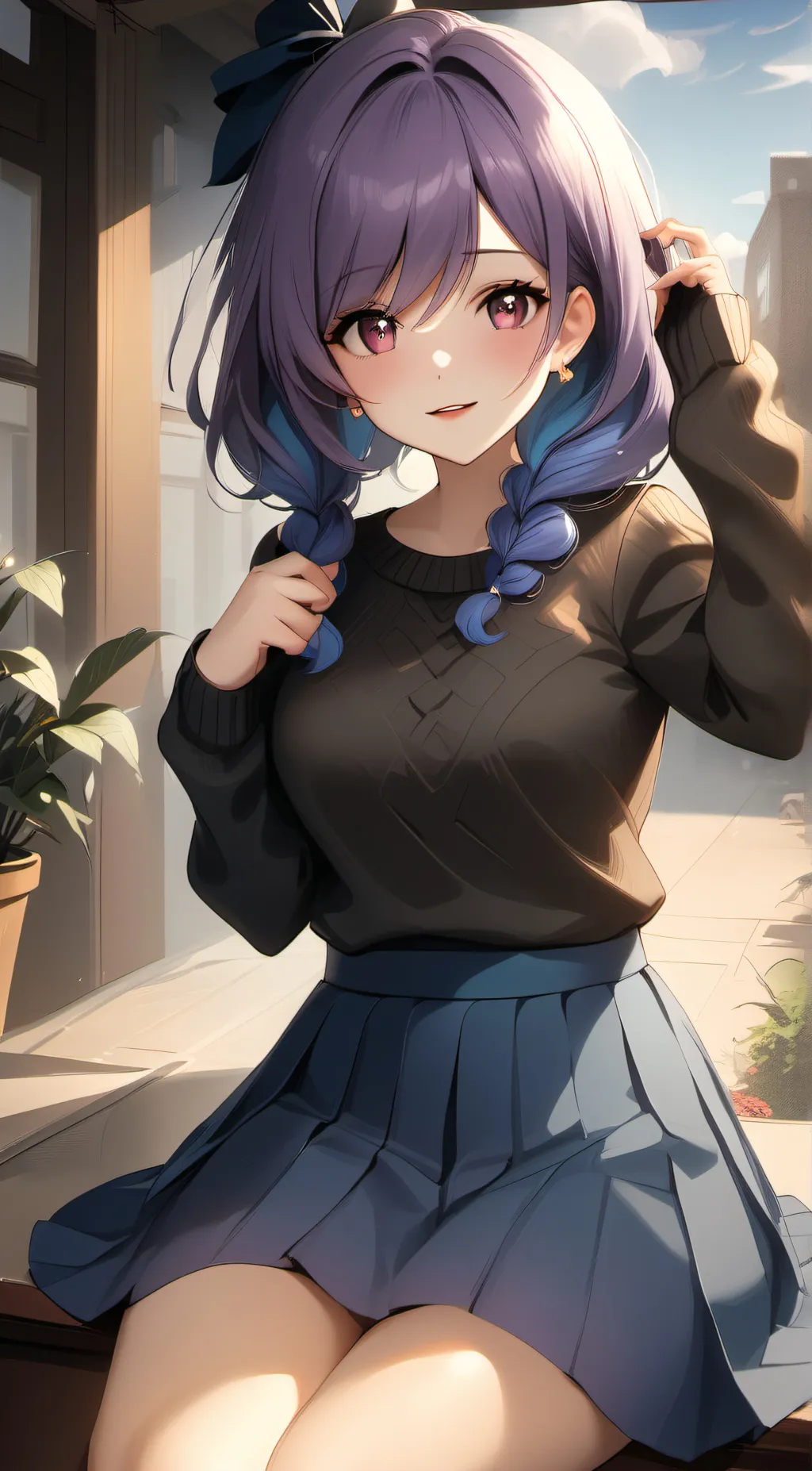 ai character: nezuki background