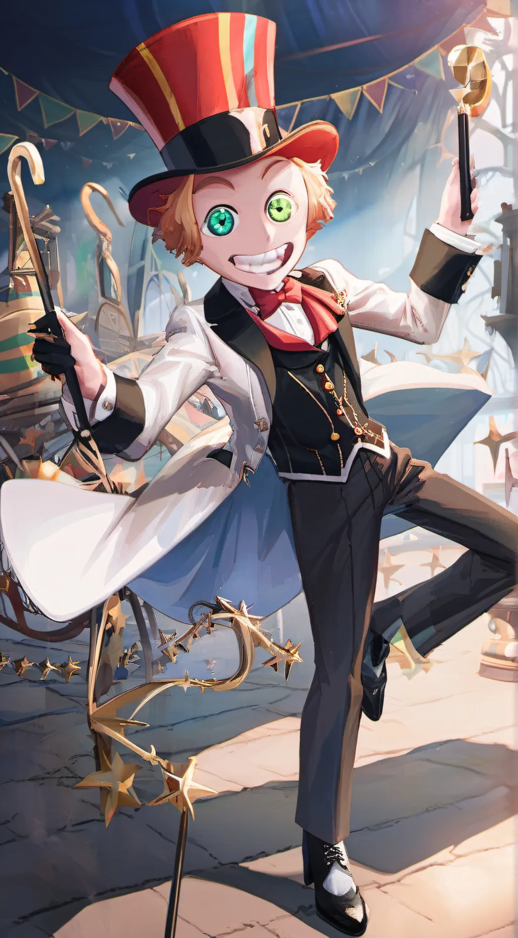 ai character: Caine from TADC background