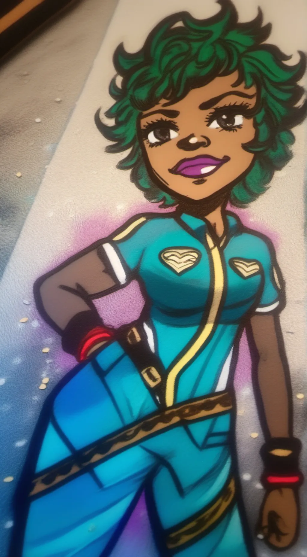 ai character: Aaliyah. background