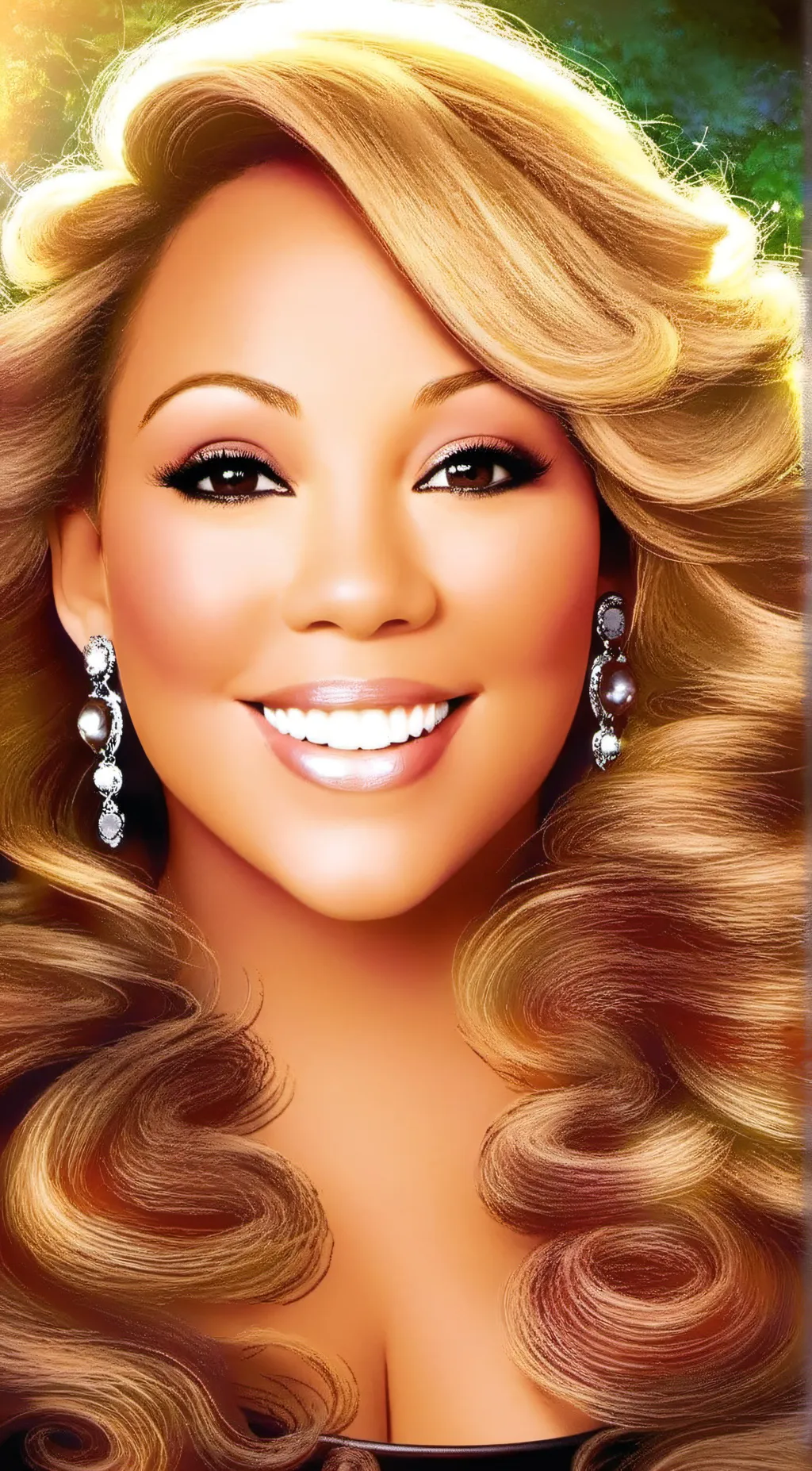 ai character: Mariah Carey background