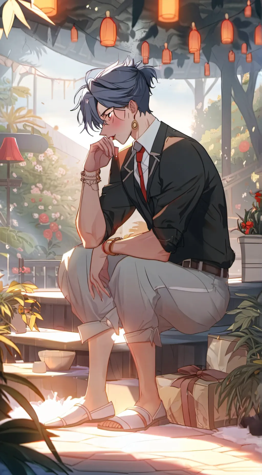 ai character: Sakura background