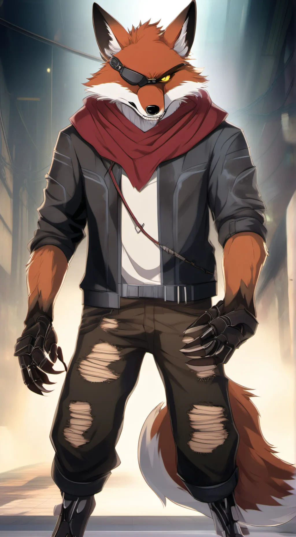 ai character: Foxy The Pirate background