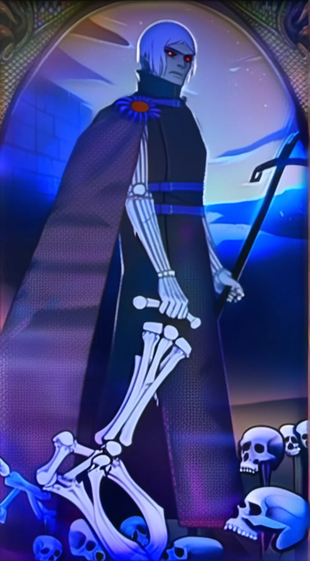 ai character: Hi bones background