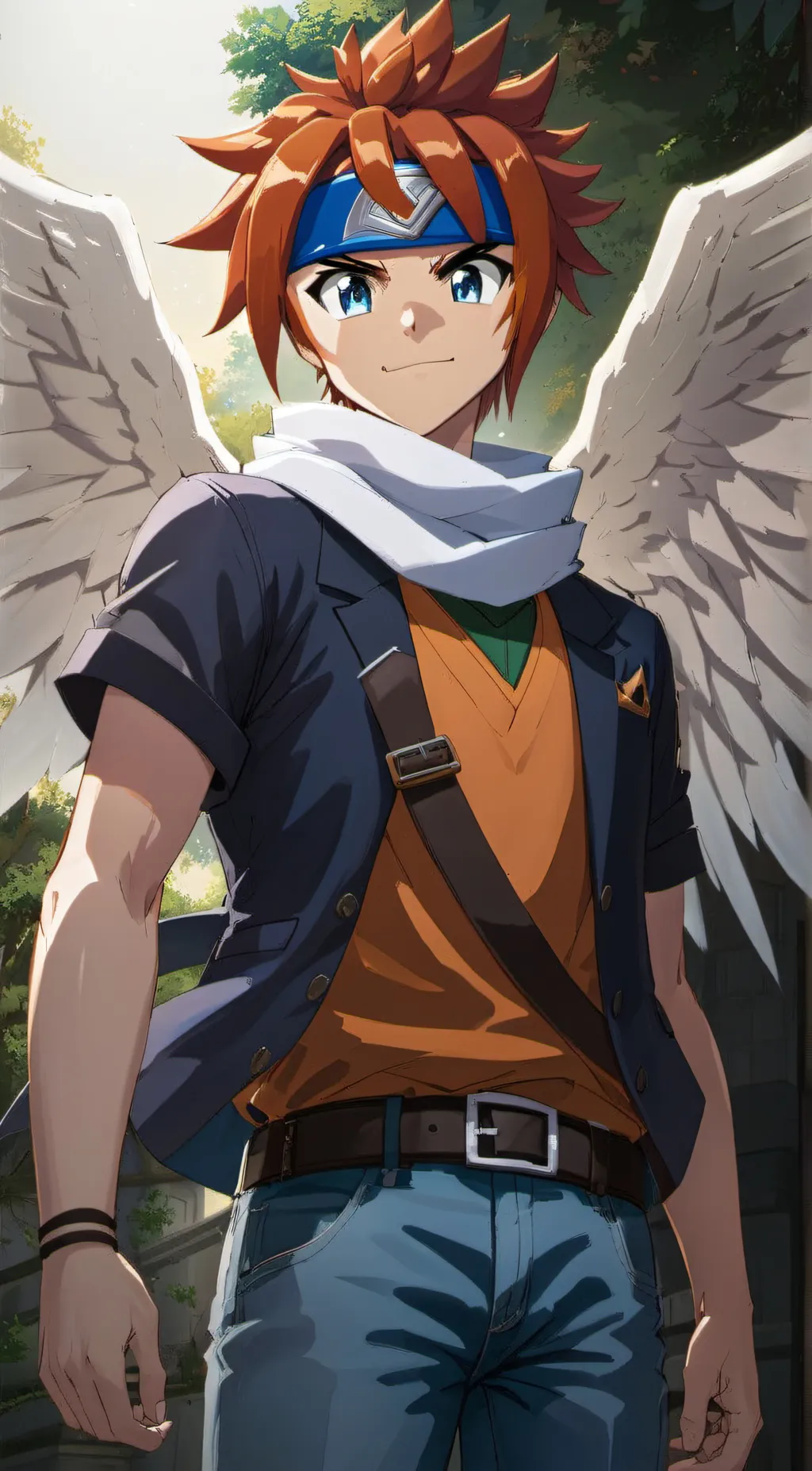 ai character: Gingka Hagane  background