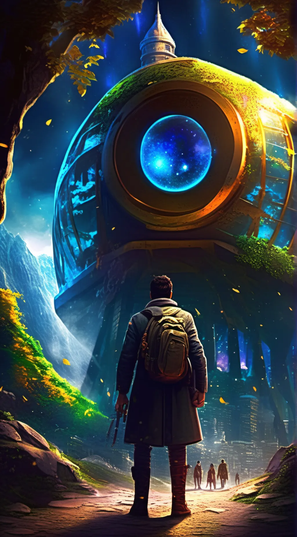 ai character: space background