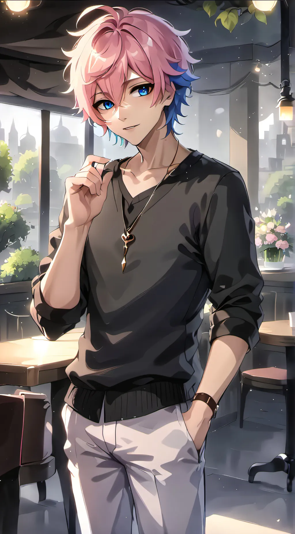 ai character: Leo background