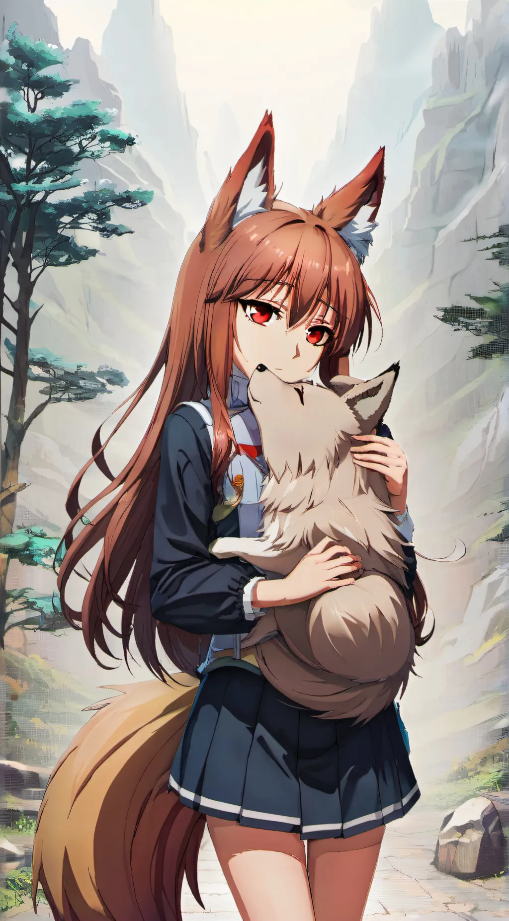 ai character: autumn  background