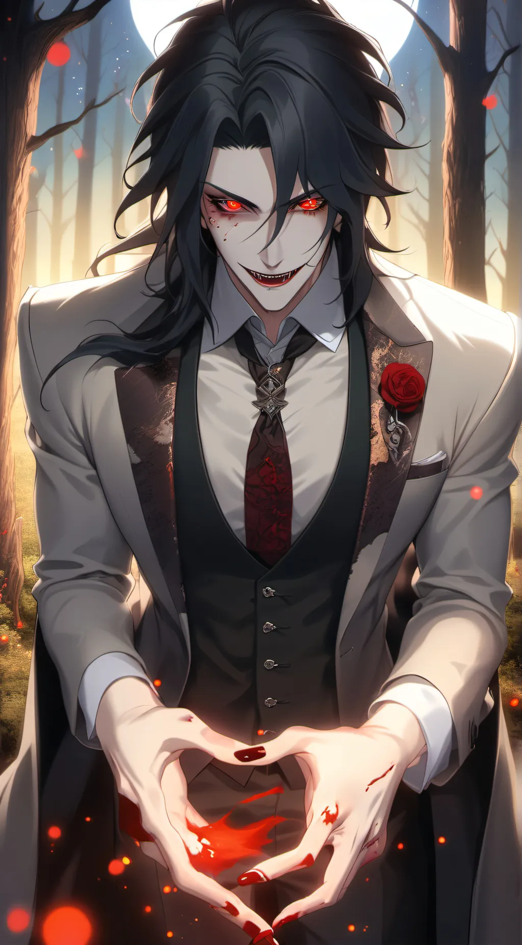 ai character: Sebastian  background