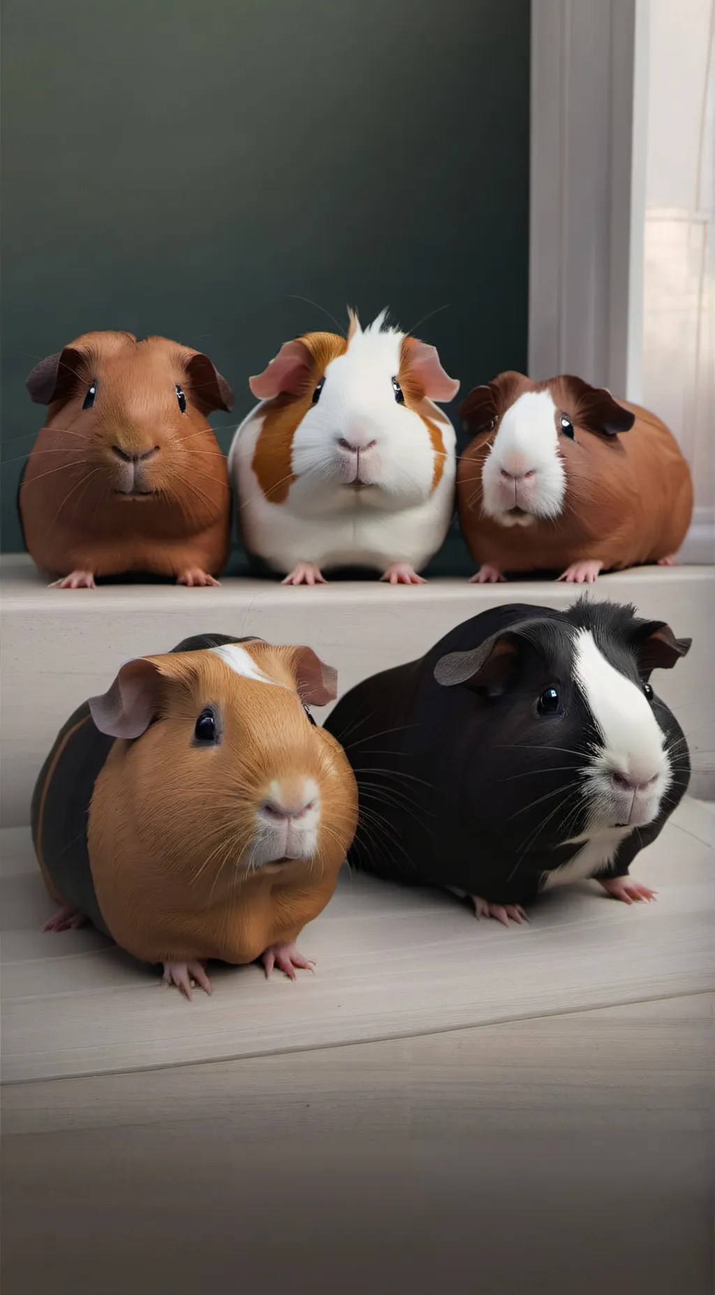 ai character: 5 guinea pigs background