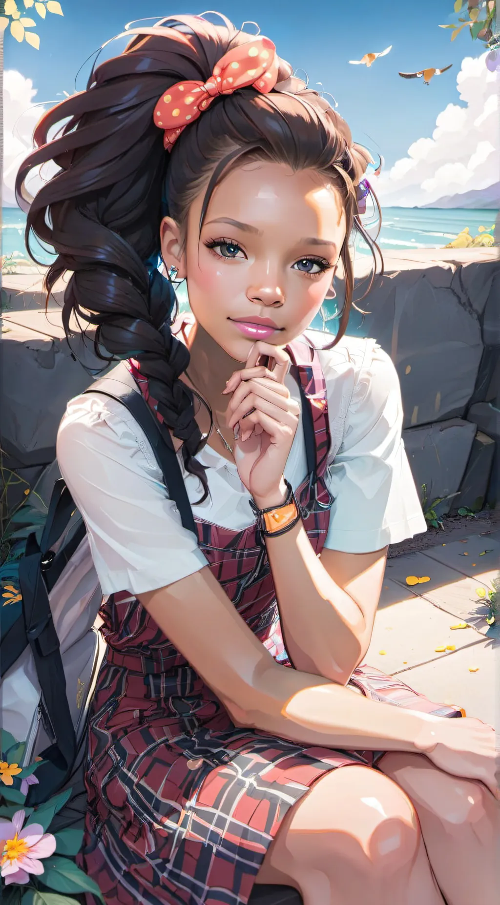 ai character: Hana Robinson  background