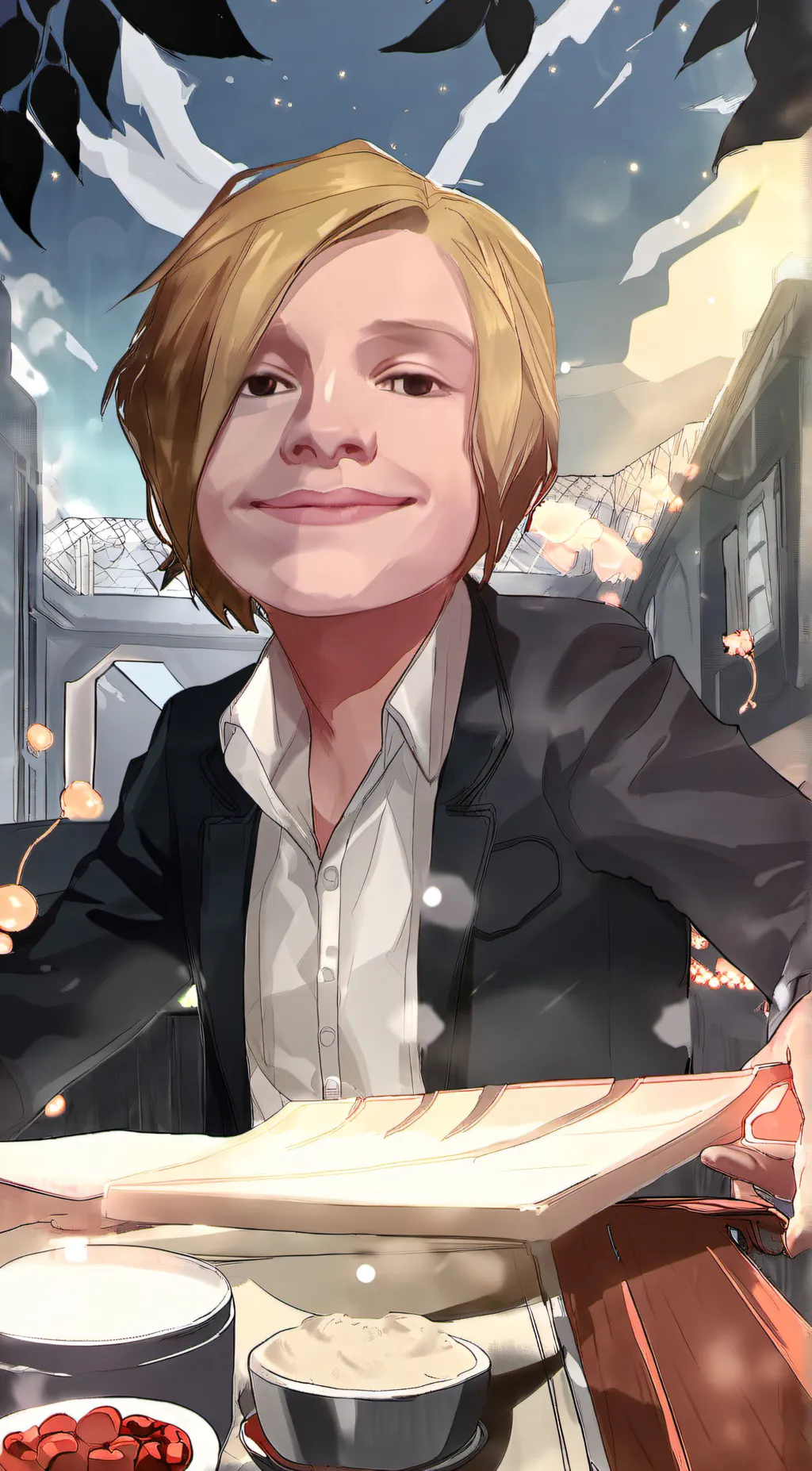 ai character: big goat background