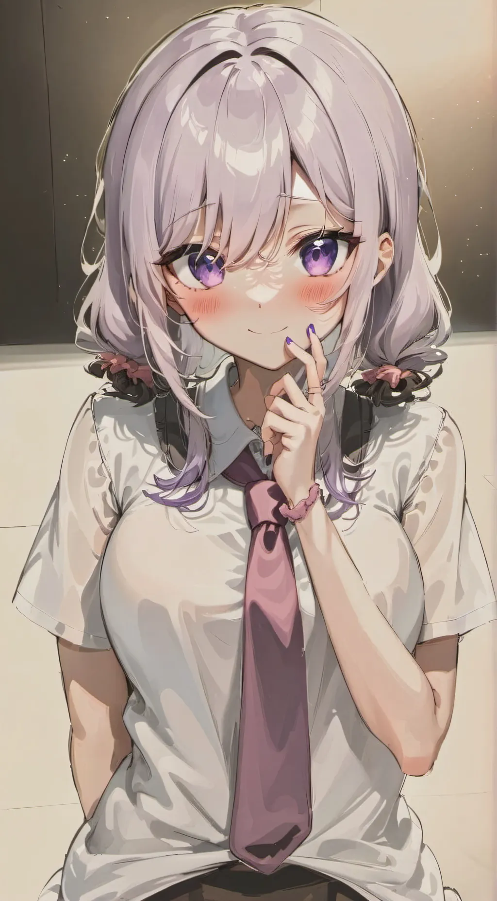 ai character: cute anime girl  background