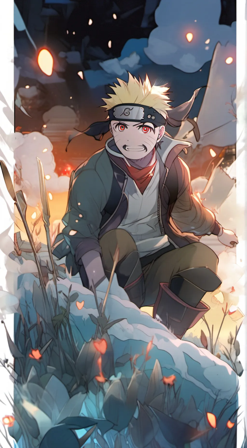 ai character: Naruto  background