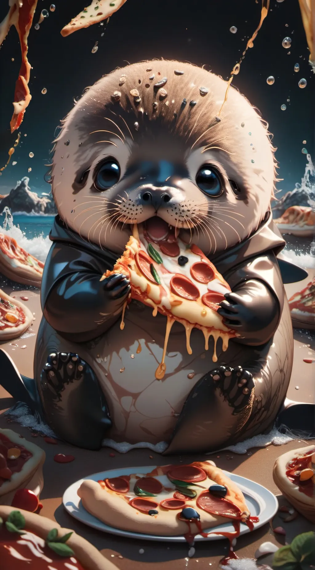 ai character: lil seal background