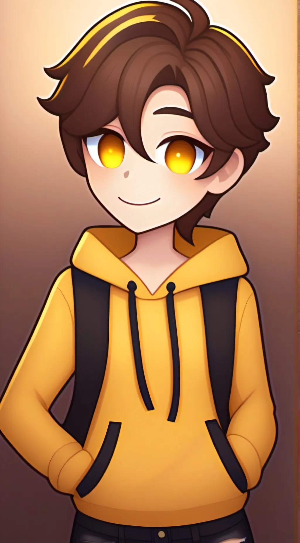 ai character: glitch background