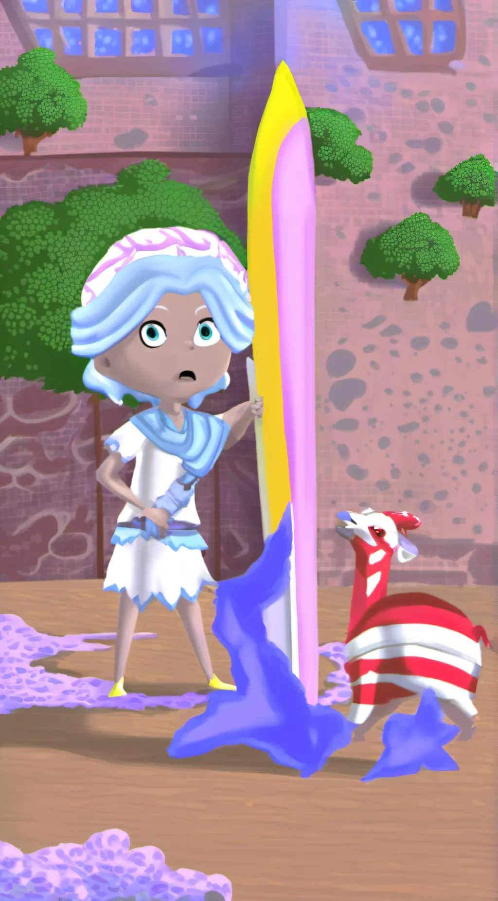 ai character: Lollipop  background