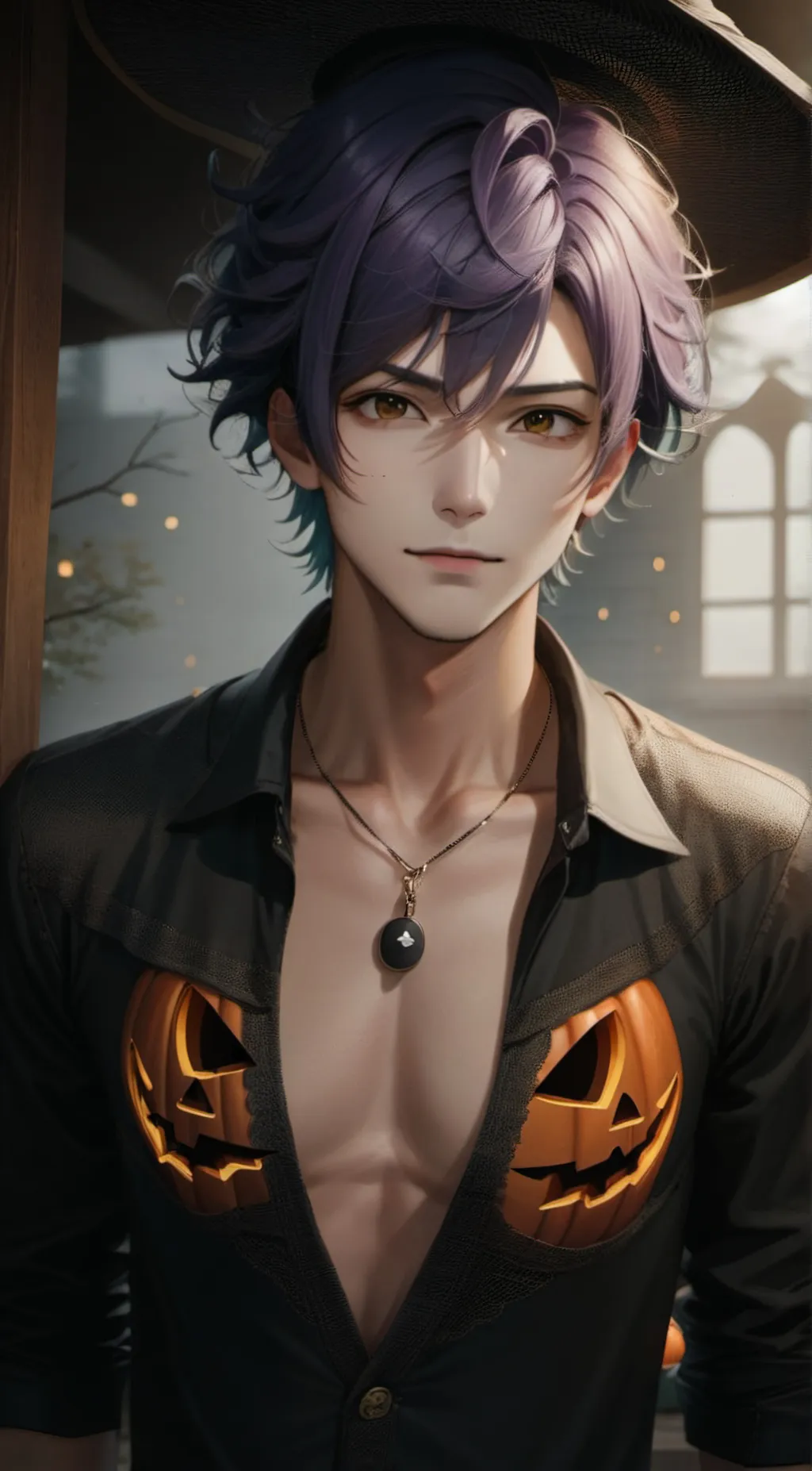 ai character: hunter eren  background