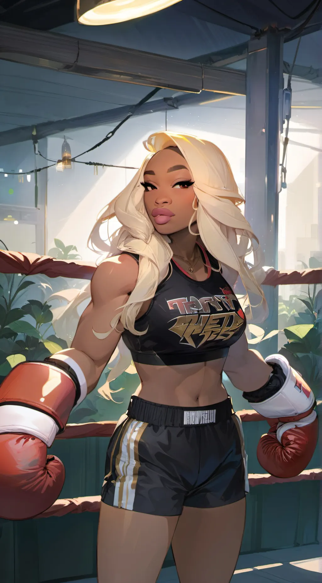 ai character: rose 🌹✨💗 background