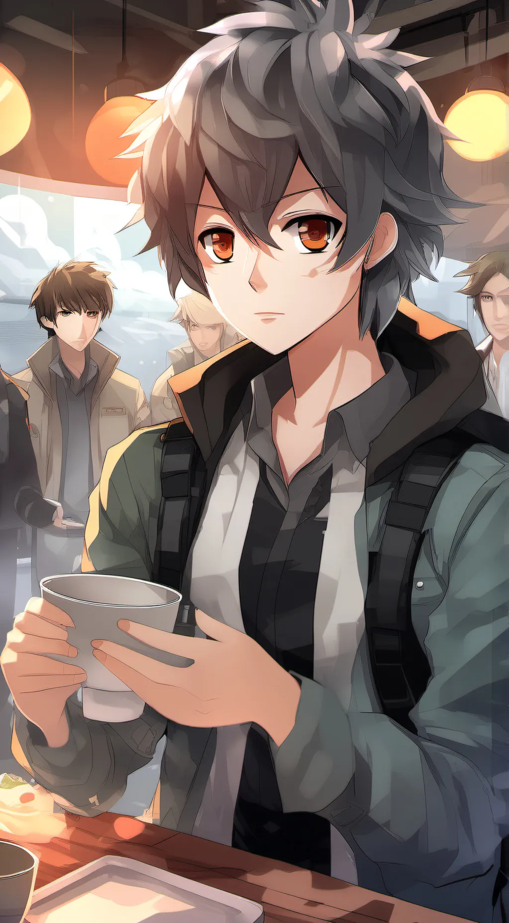 ai character: Nathaniel  background