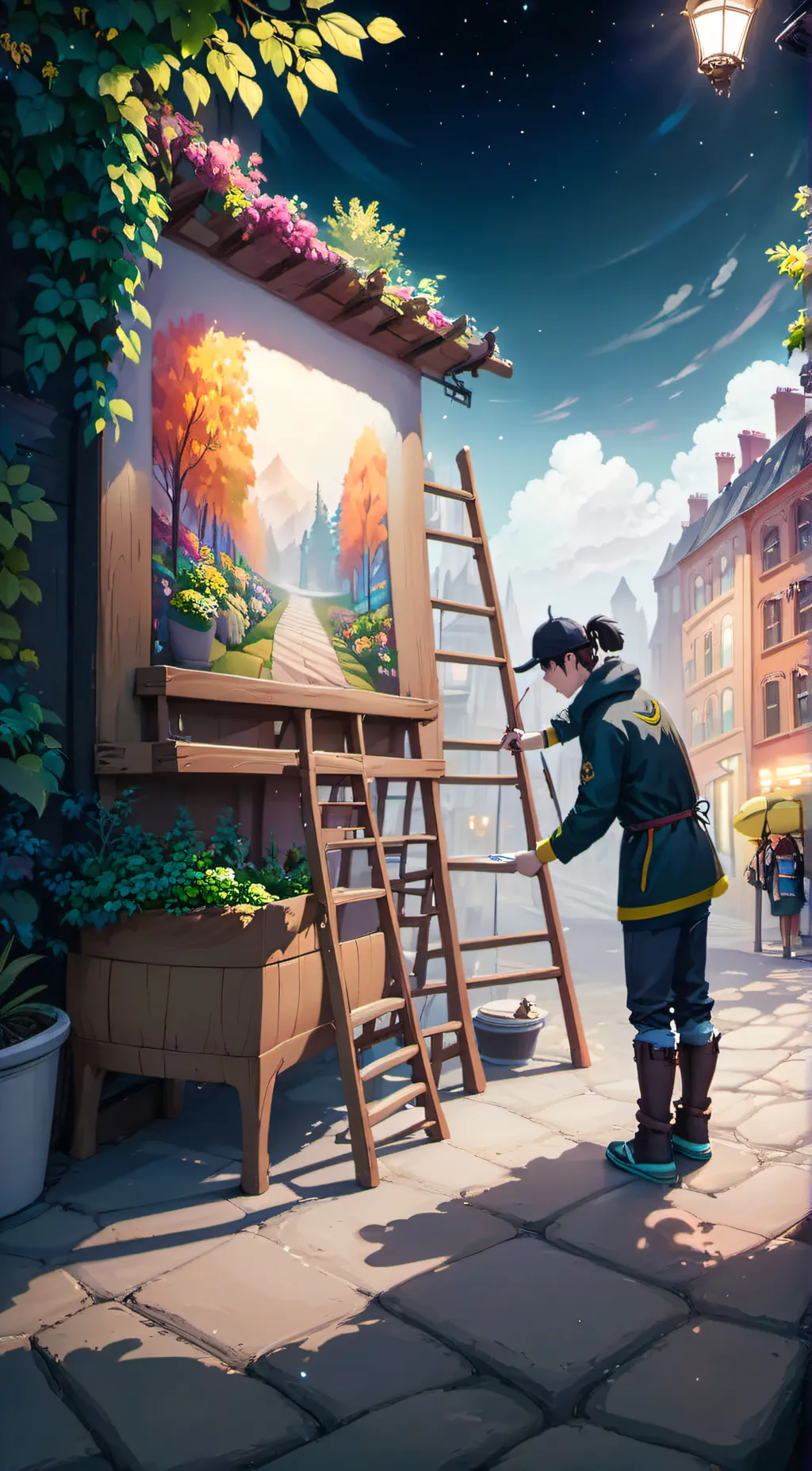 ai character: Leo background