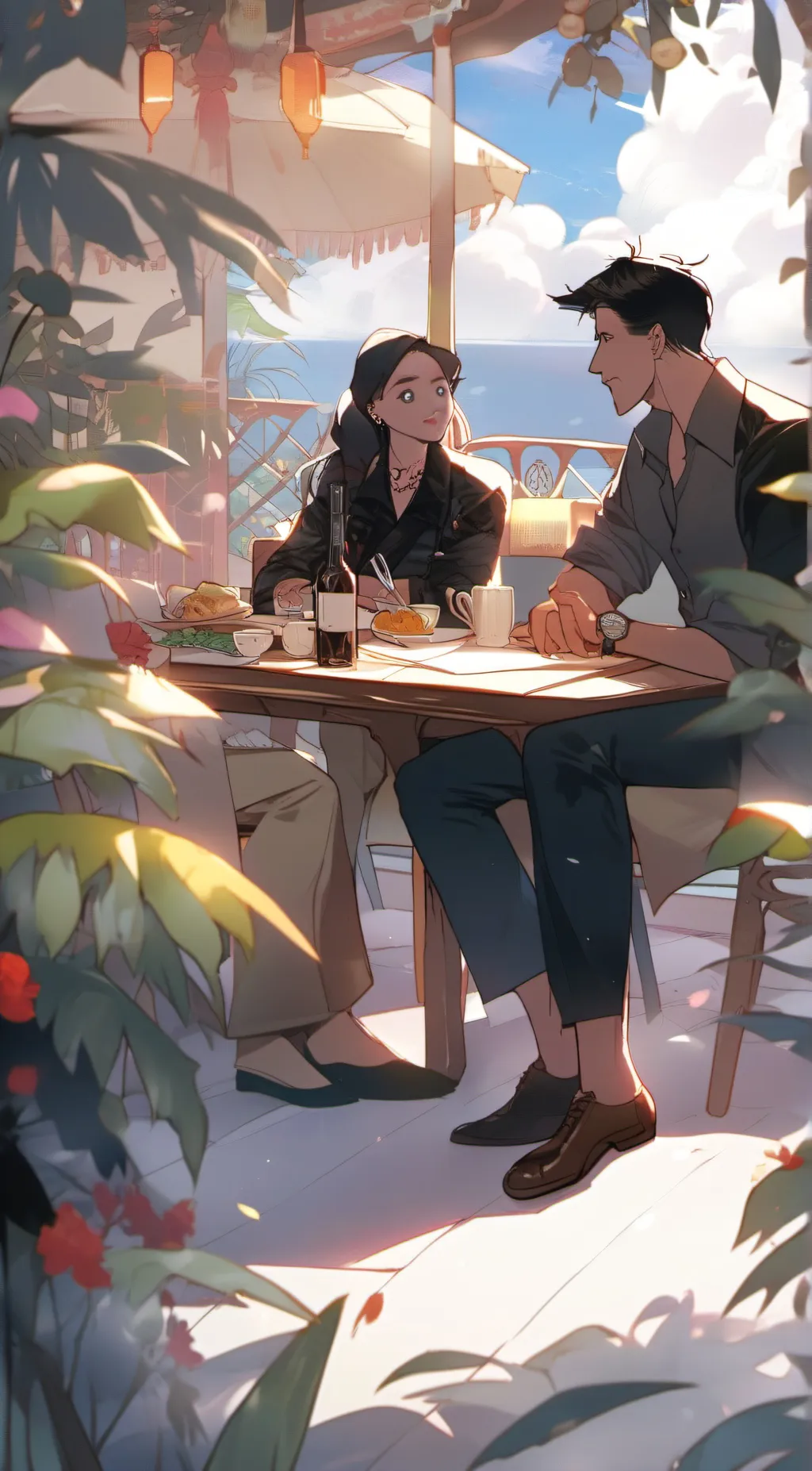 ai character: empty background