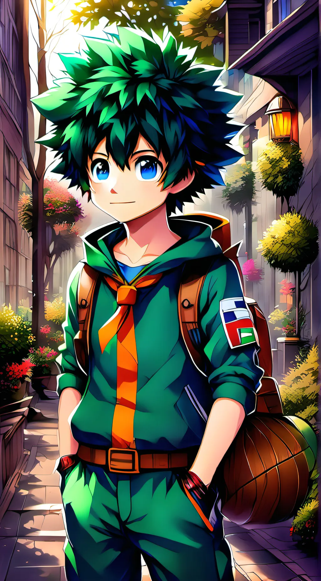 ai character: deku background