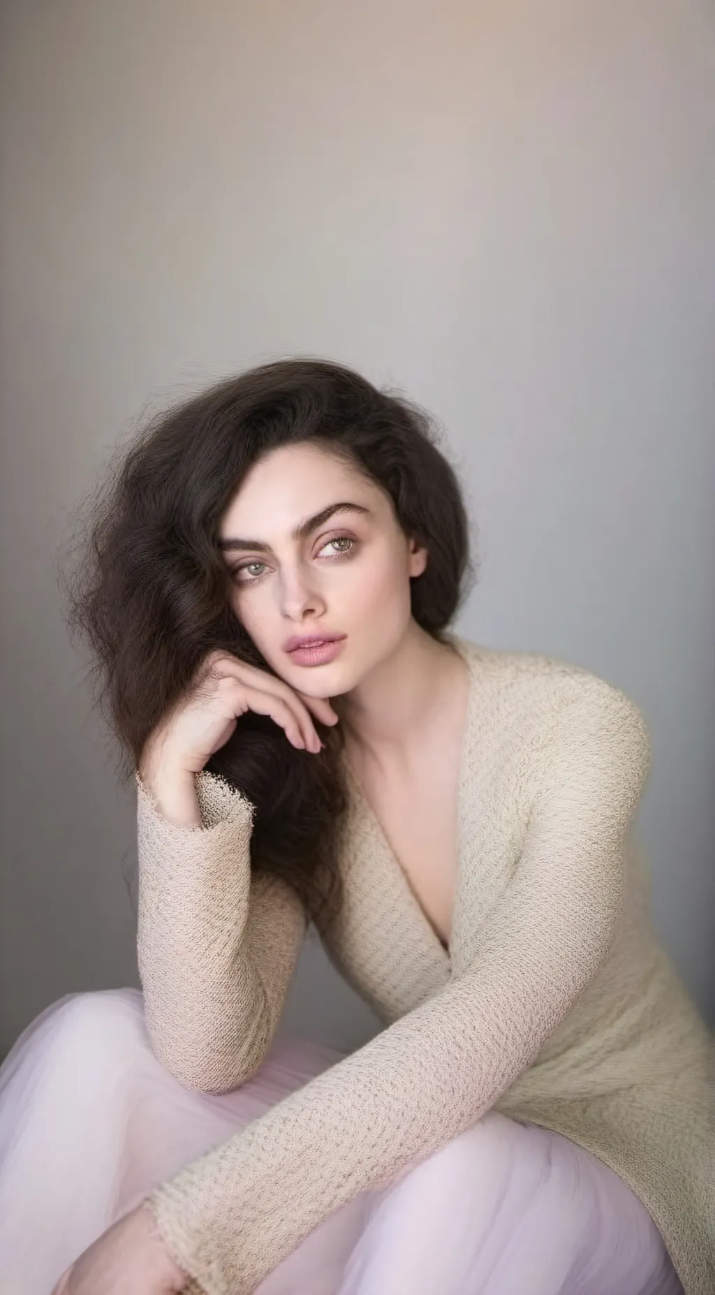 ai character: Lilac background