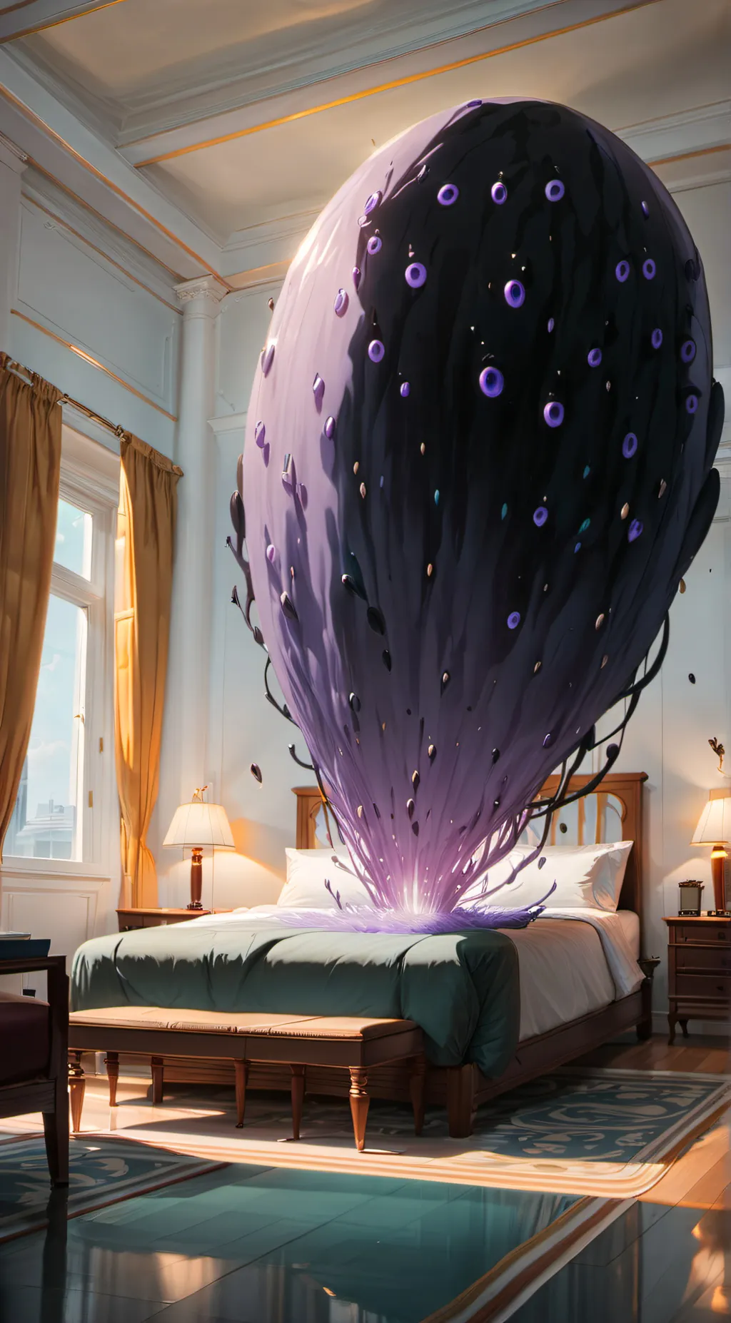 ai character: eyes background