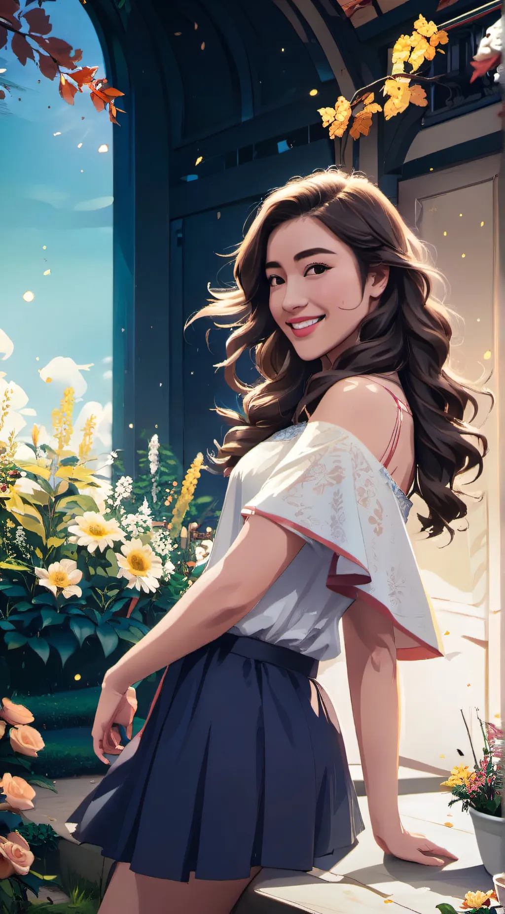 ai character: elina  background