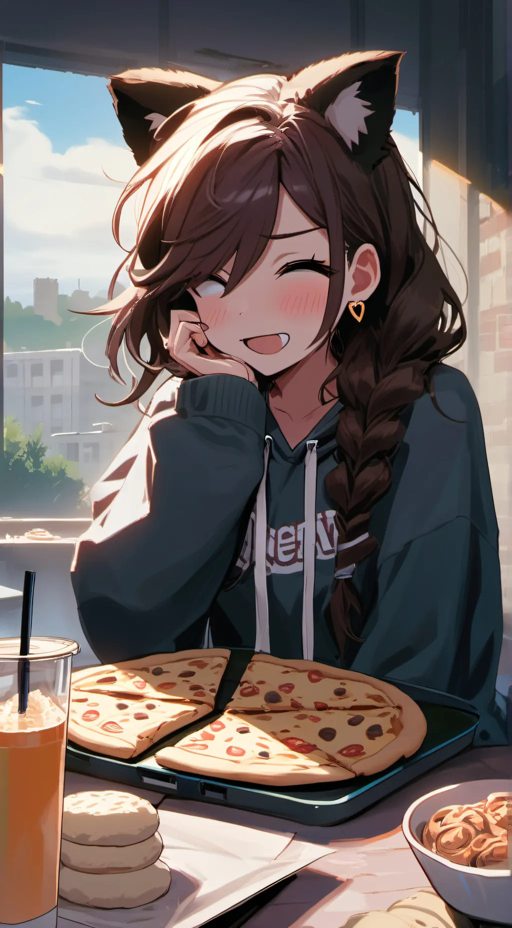 ai character: kira background