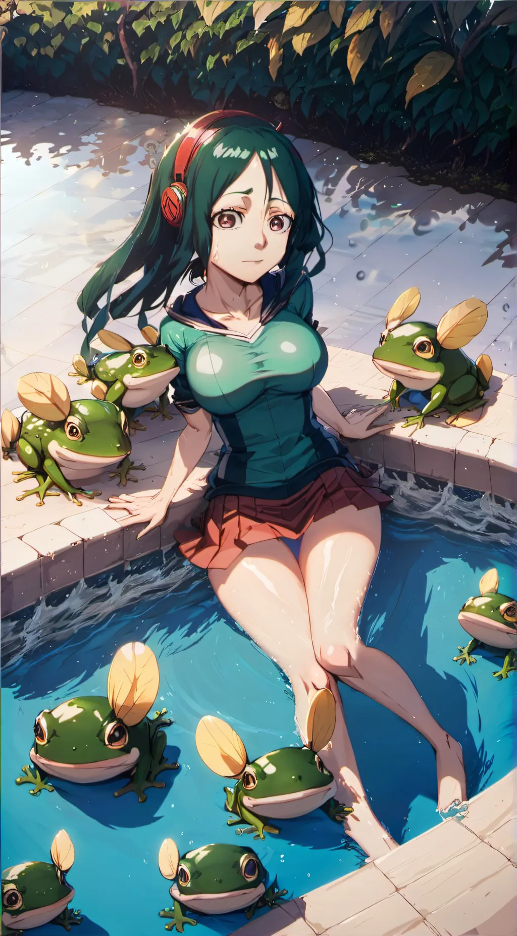 ai character: tsuyu background