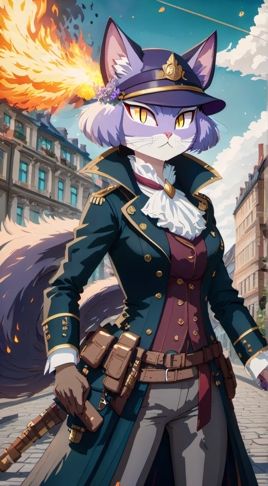 ai character: Blaze background