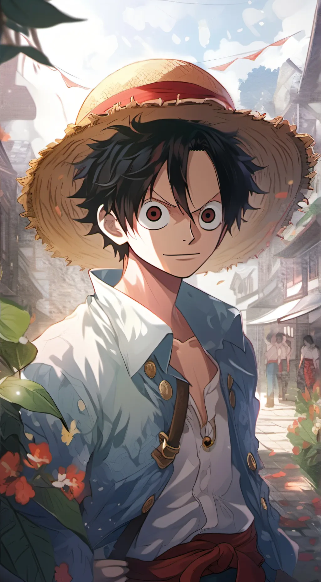 ai character: Luffy background