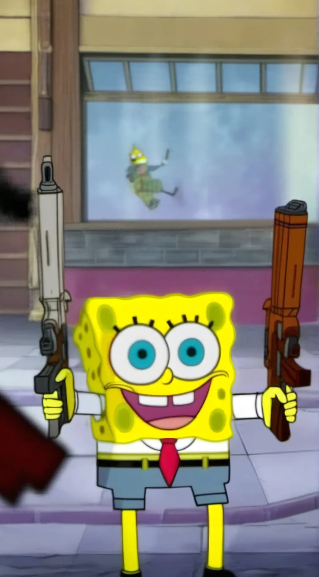 ai character: Spongeopp background