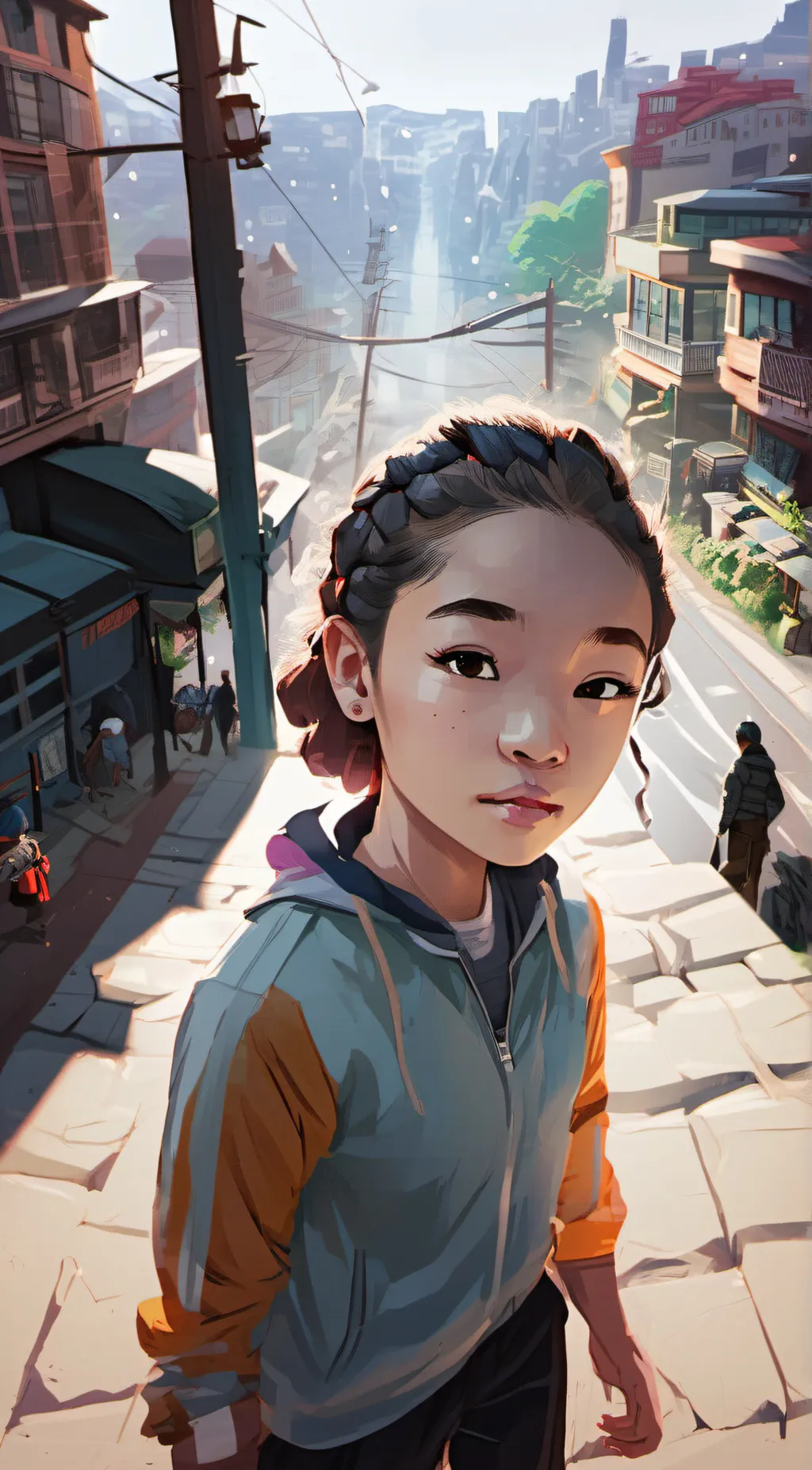 ai character: Ashley background