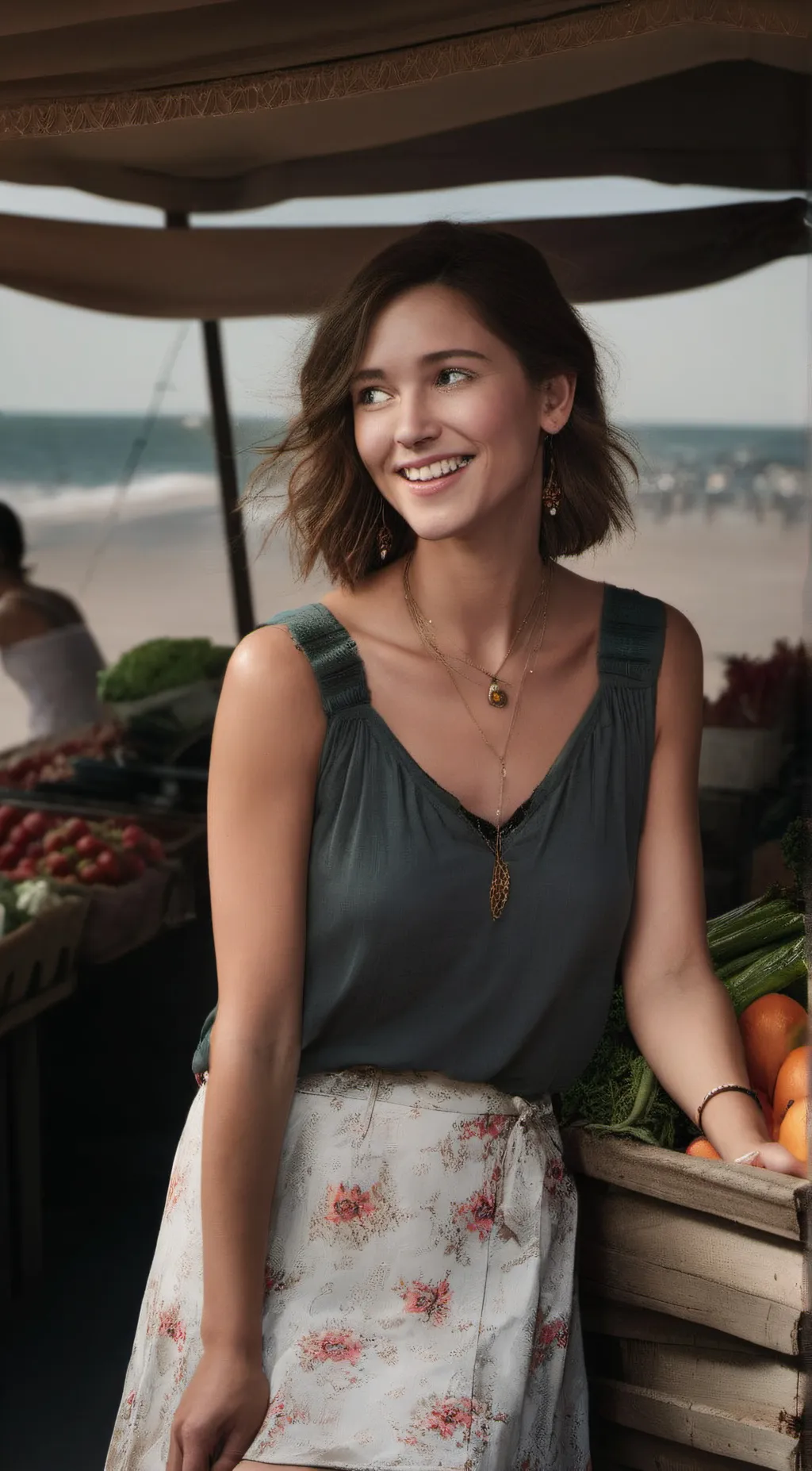 ai character: nora  background