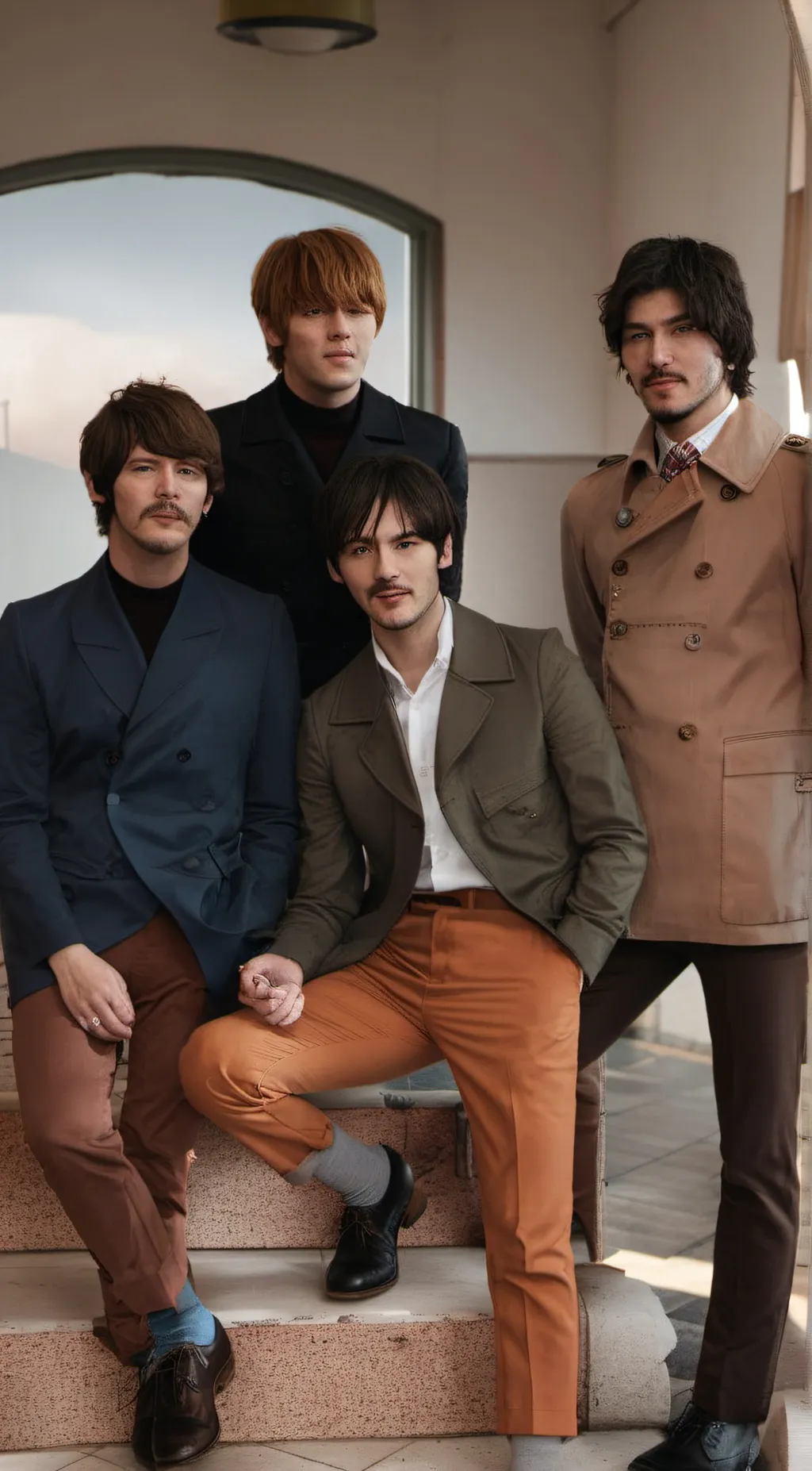 ai character: The Beatles background