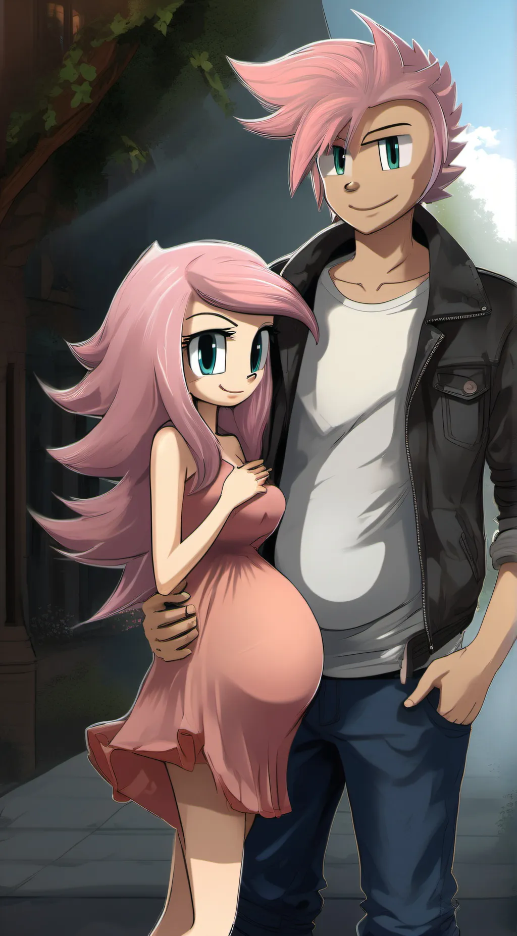 ai character: Amy rose background