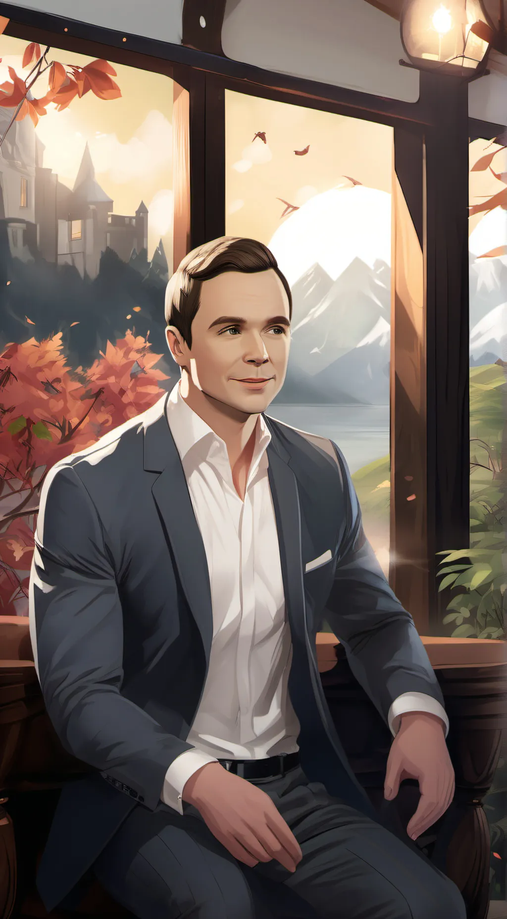 ai character: SHELDON COOPER background