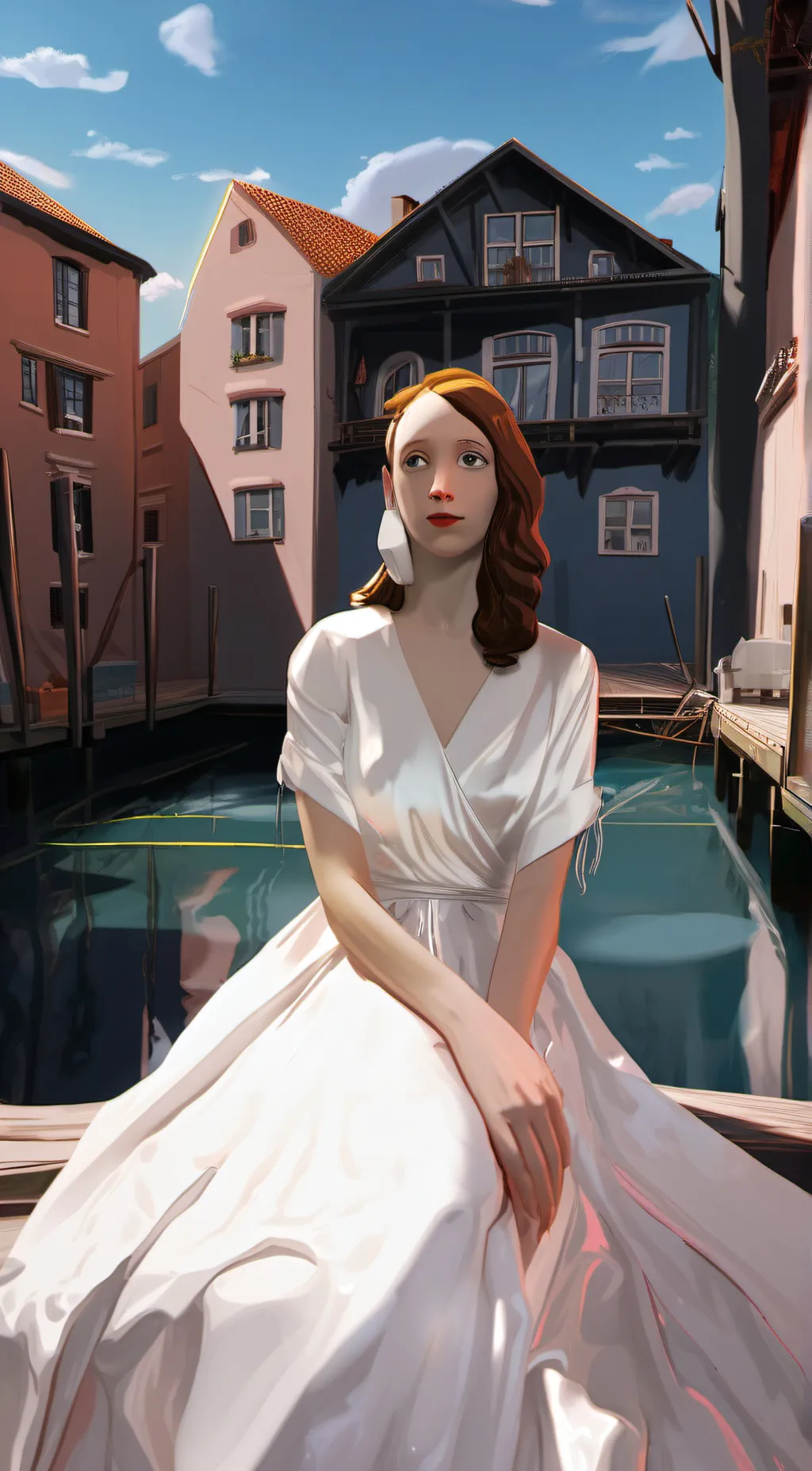 ai character: Angela  background