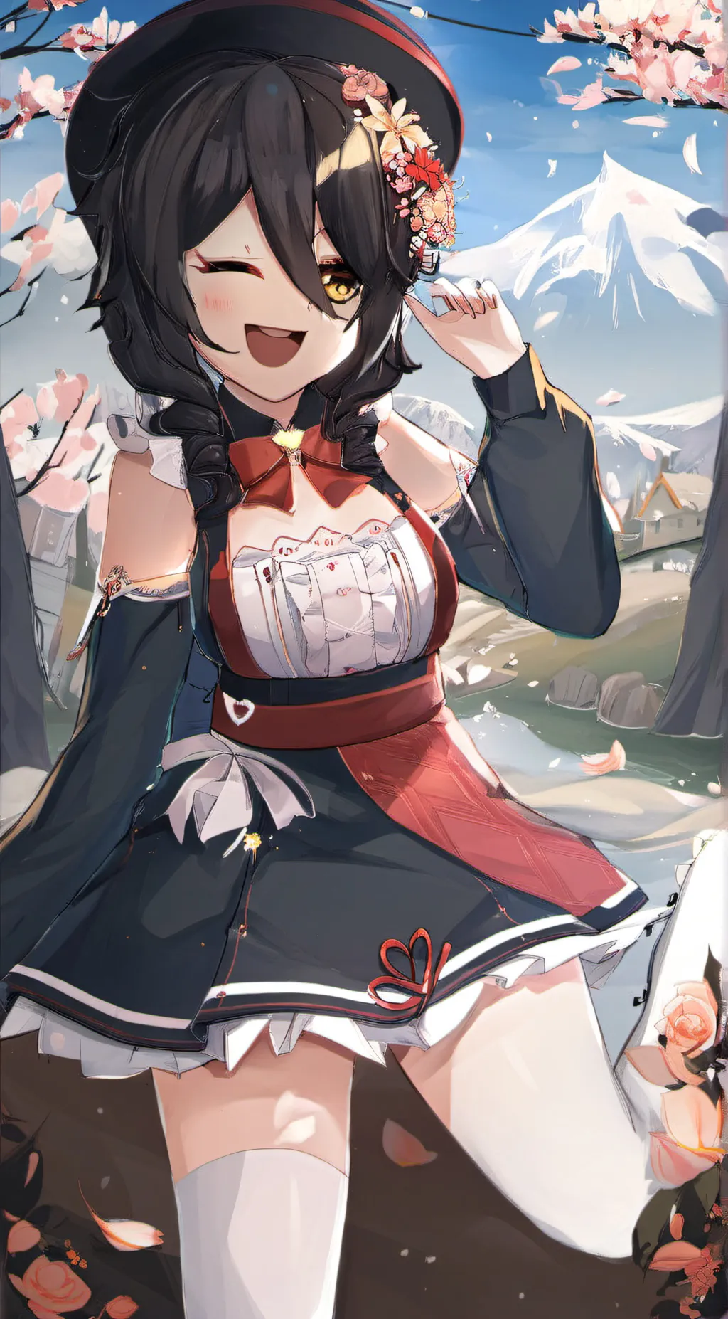 ai character: Pretty girl background