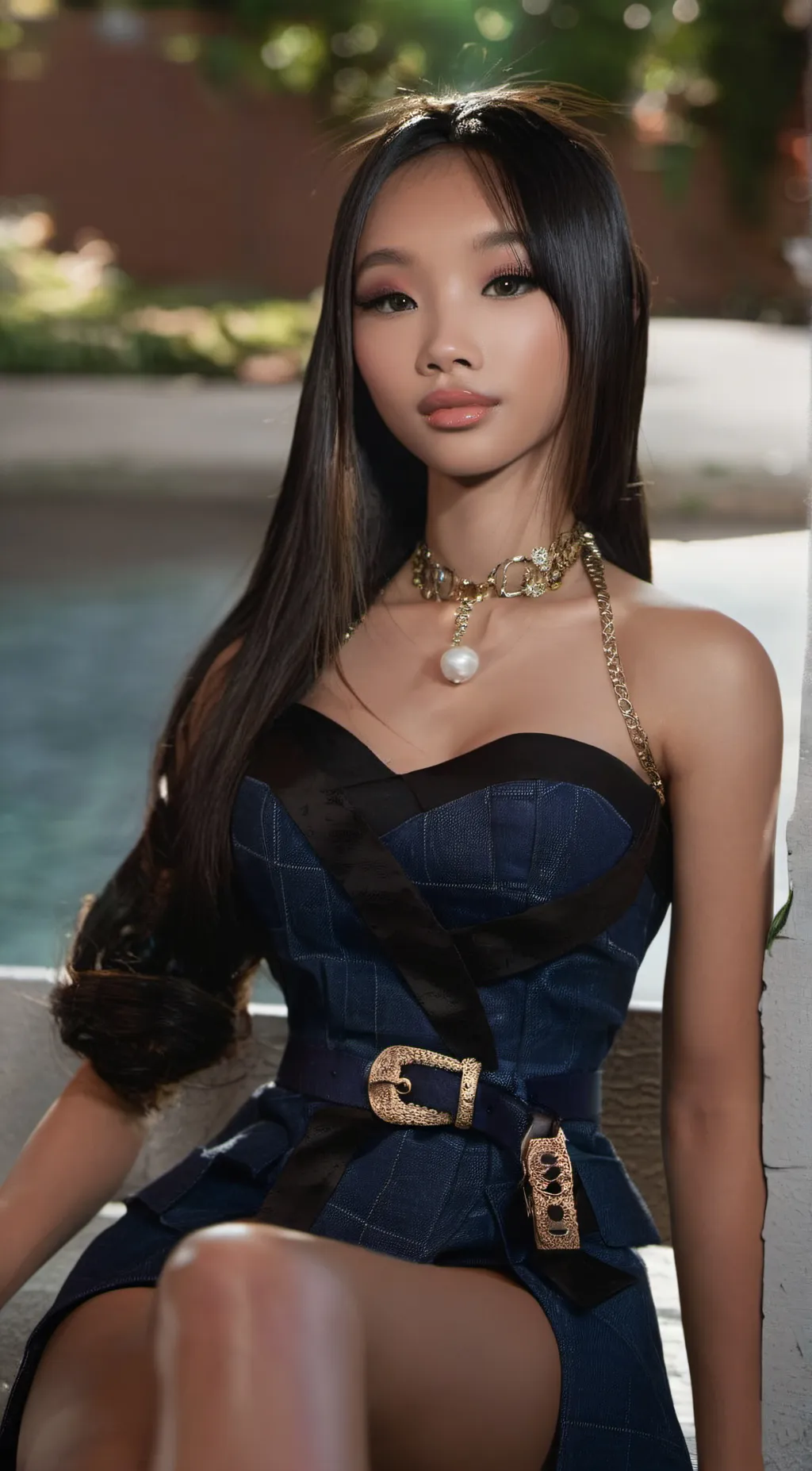 ai character: Barbie background