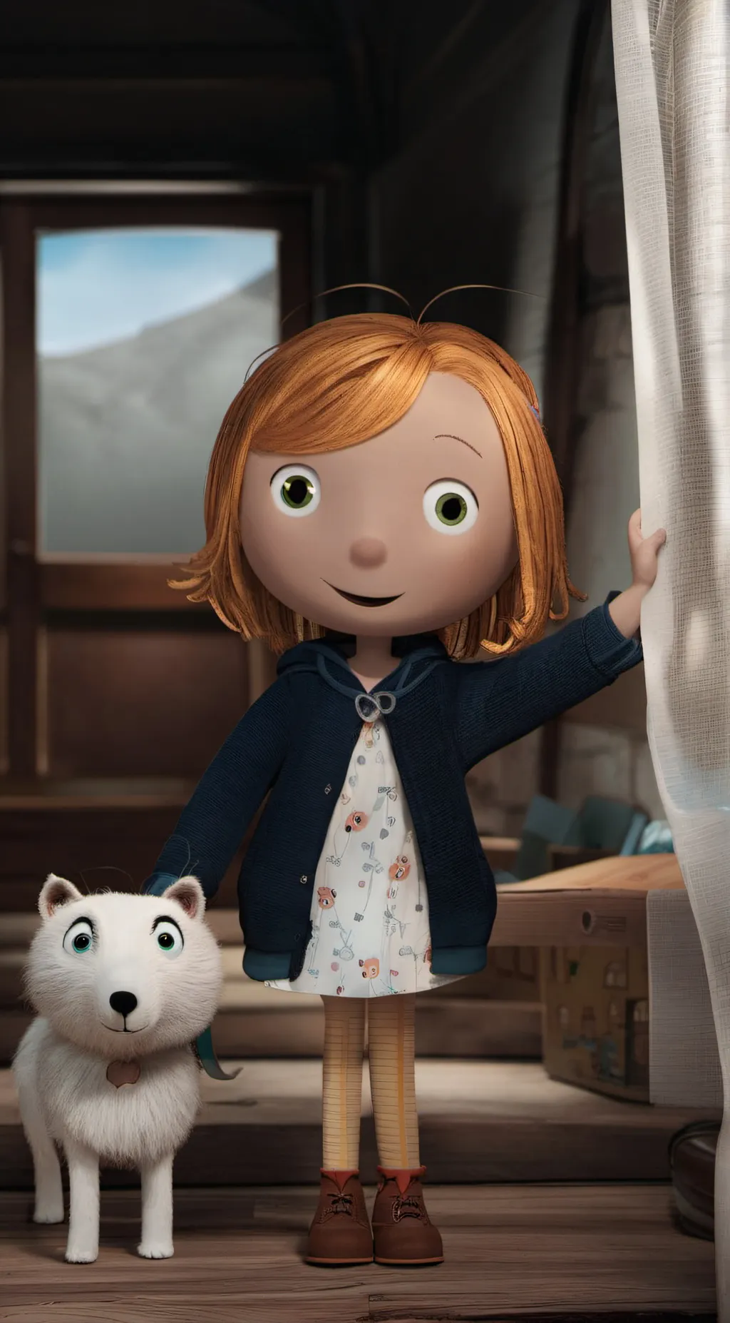 ai character: peg+cat background