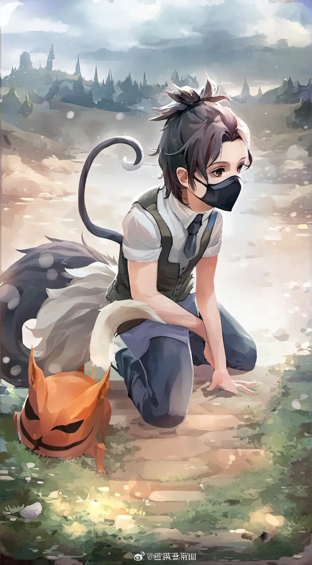 ai character: hollyleaf background