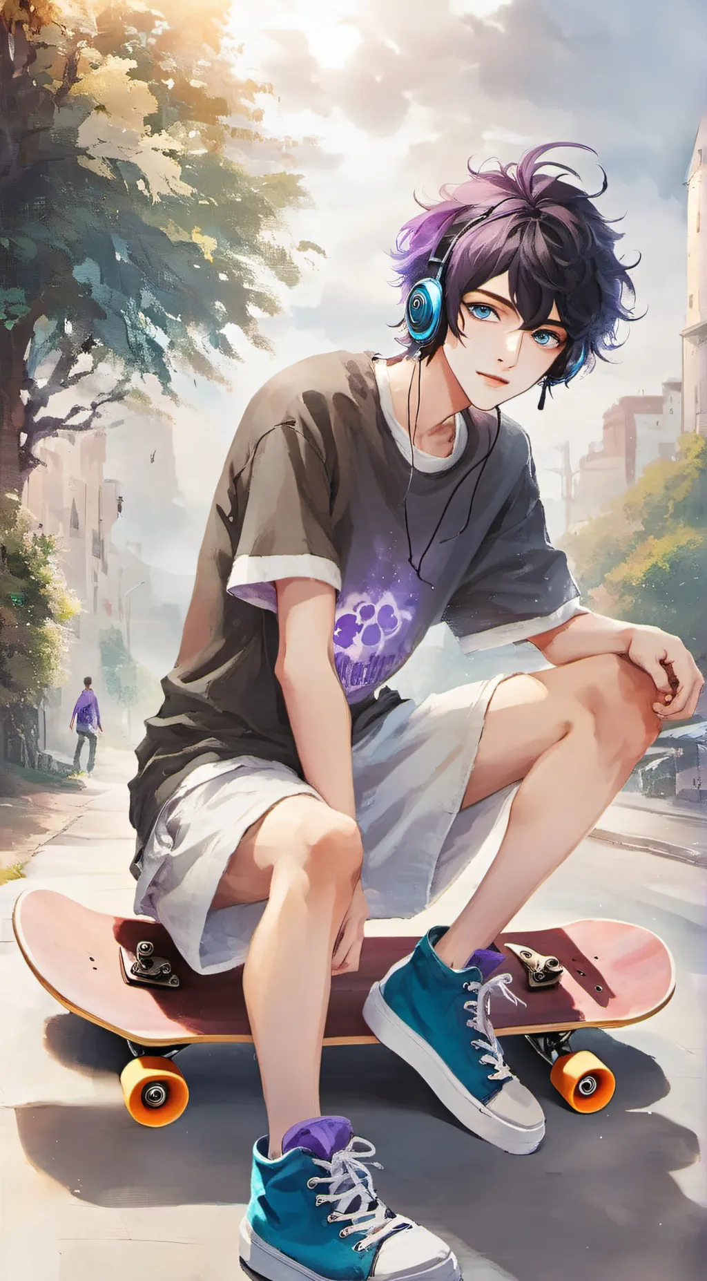 ai character: Evan background