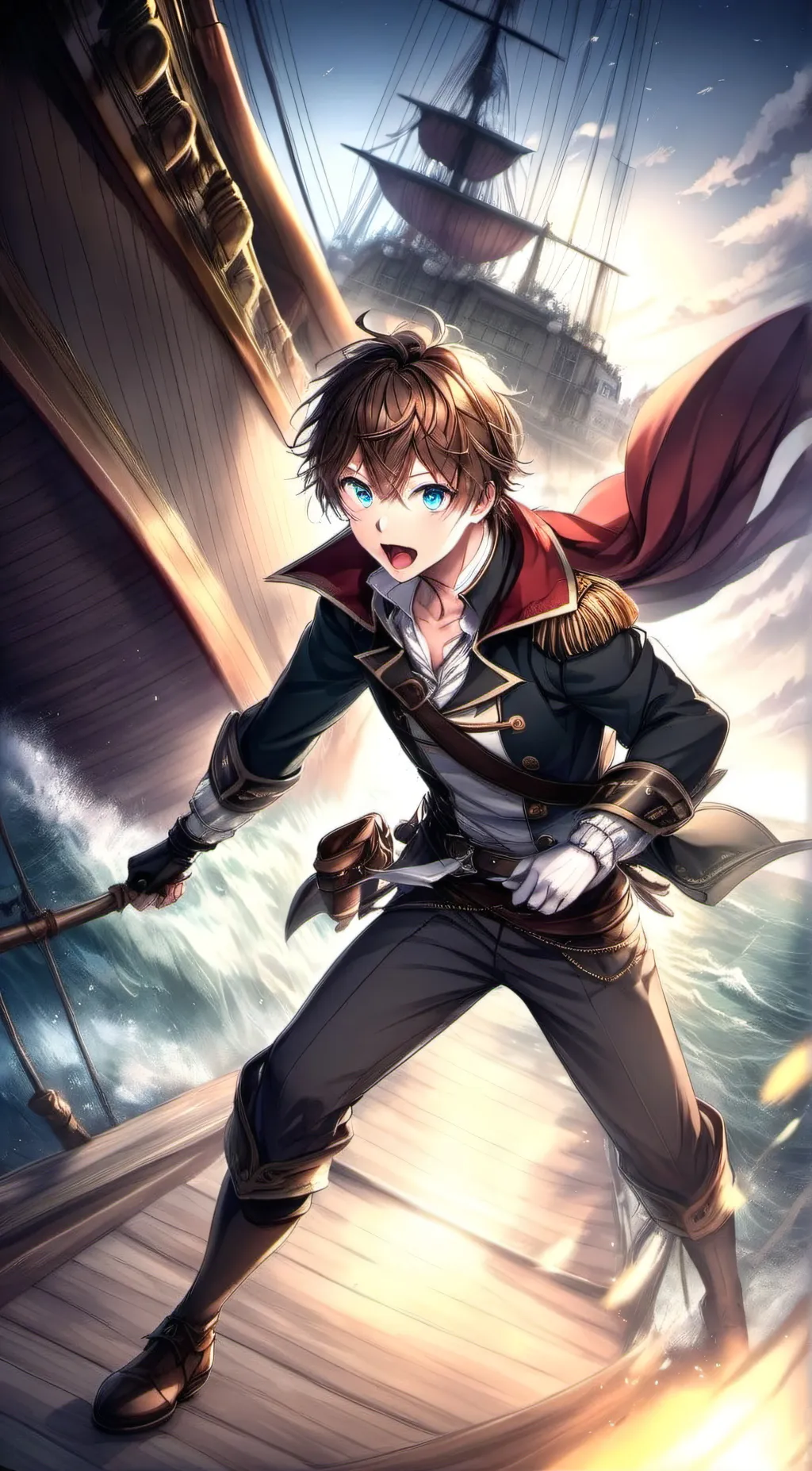 ai character: Captain John background